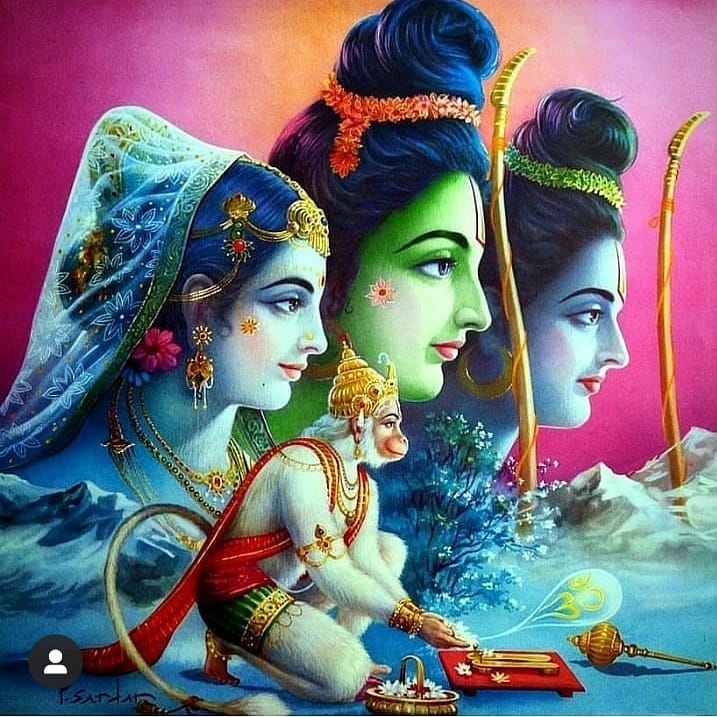 Hindu Lord Rama Laxman Sita God HD Photo